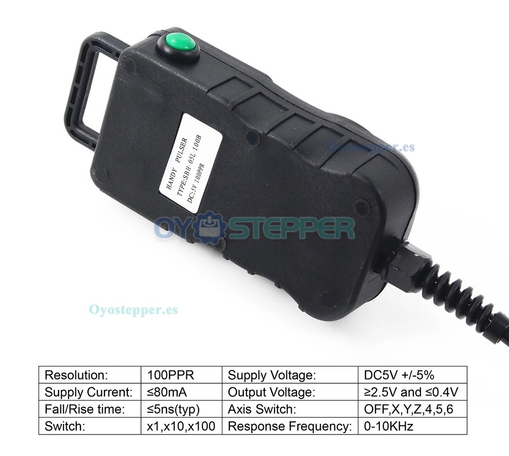 Volante MPG colgante de 5 ejes con conector de 15 pines para controlador CNC DDCSV4.1